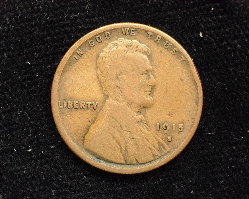 1915 S Lincoln Wheat Penny/Cent VG - US Coin