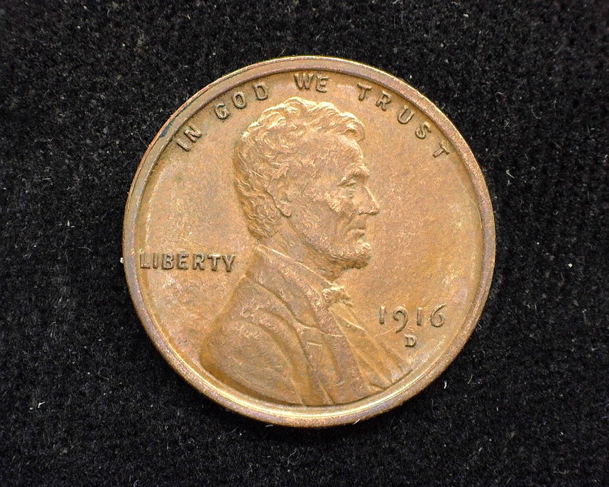 1916 D Lincoln Wheat Penny/Cent XF - US Coin