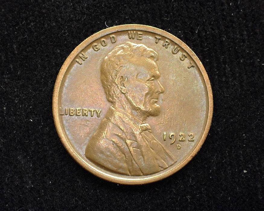 1922 D Lincoln Wheat Penny/Cent VF - US Coin