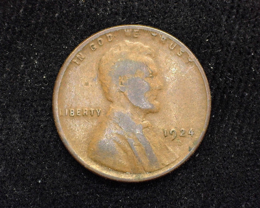 1924 D Lincoln Wheat Penny/Cent VG - US Coin