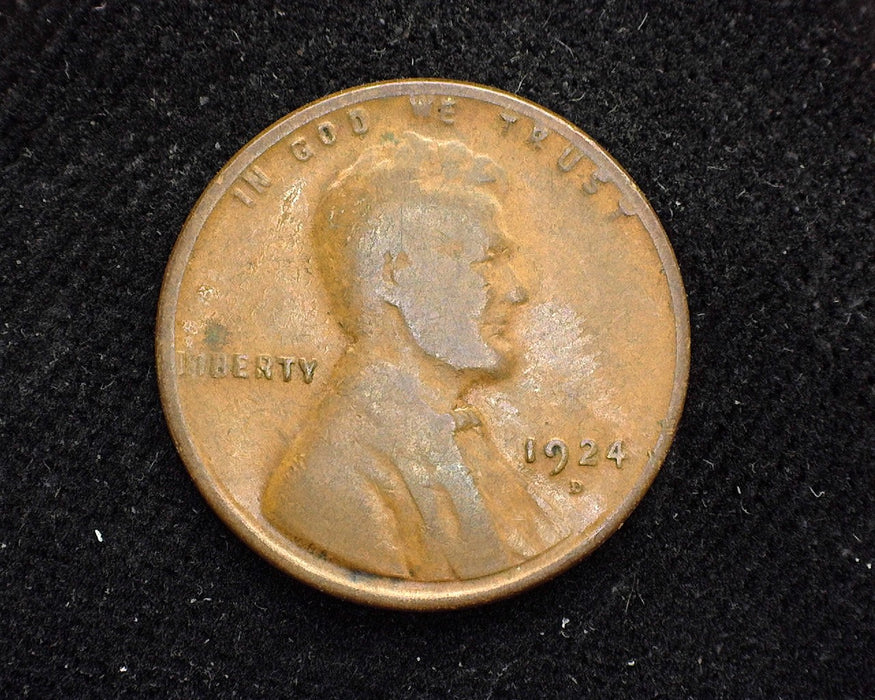 1924 D Lincoln Wheat Penny/Cent VG - US Coin