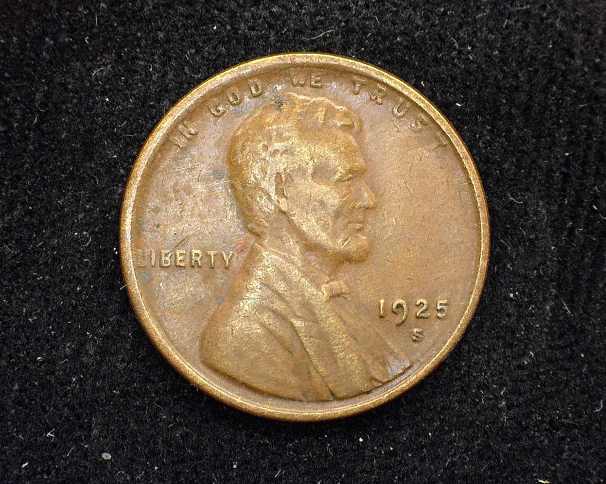 1925 S Lincoln Wheat Penny/Cent VF - US Coin