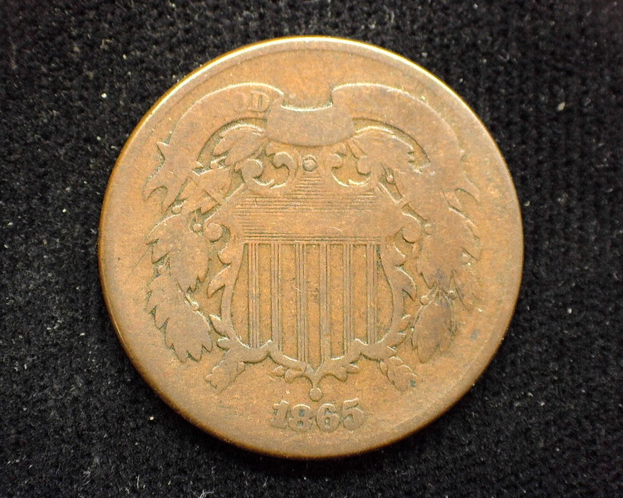 1865 Two Cent Piece G - US Coin