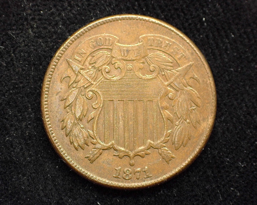 1871 Two Cent Piece XF - US Coin