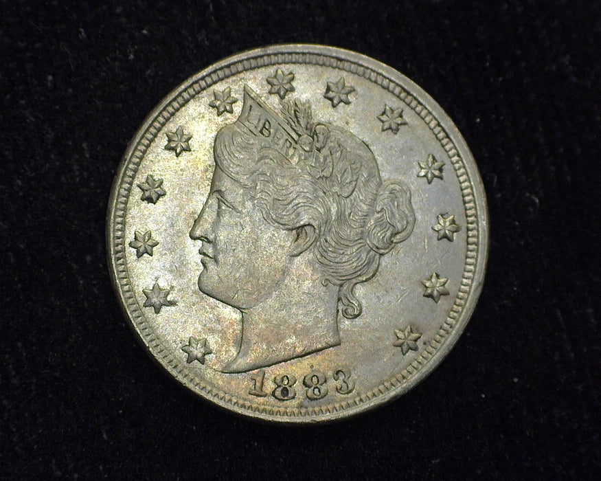 1883 Liberty Head Nickel AU No Cents - US Coin