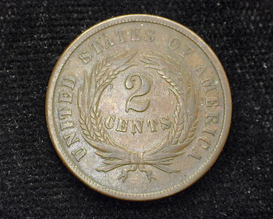 1864 Two Cent Piece VG - US Coin