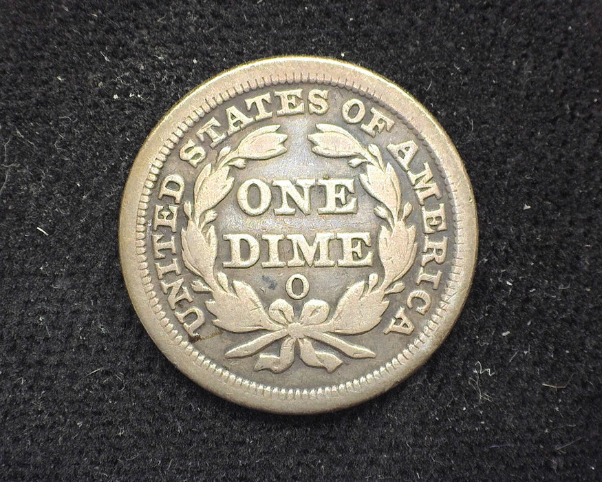 1857 O Liberty Seated Dime F - US Coin