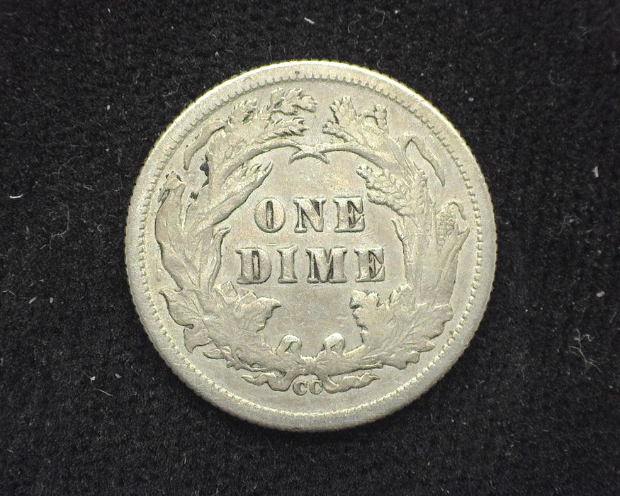 1877 CC Liberty Seated Dime VF - US Coin