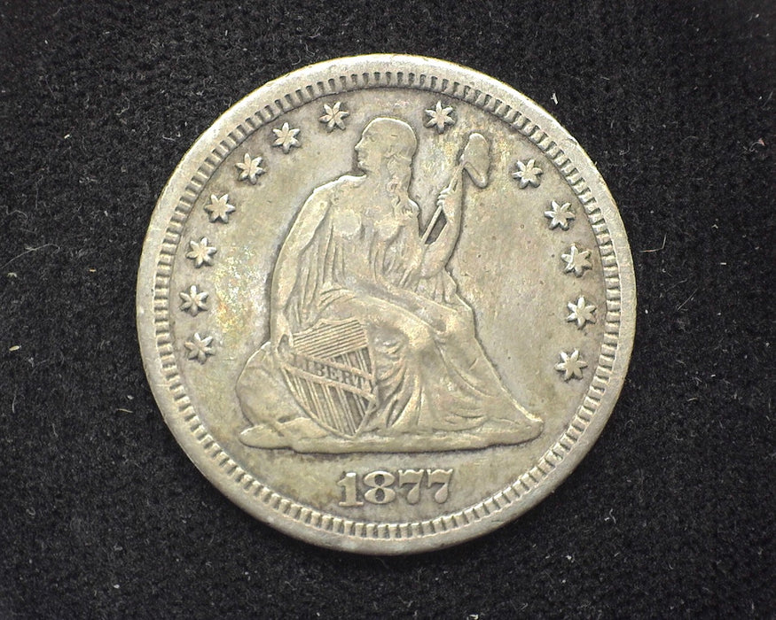 1877 CC Liberty Seated Quarter VF/XF - US Coin