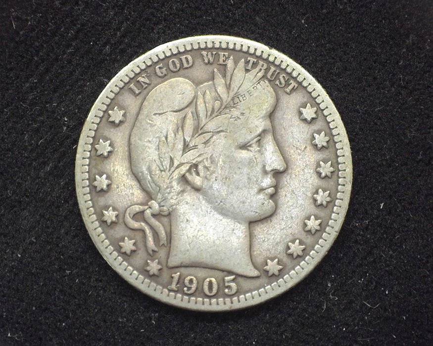 1905 S Barber Quarter F+ - US Coin