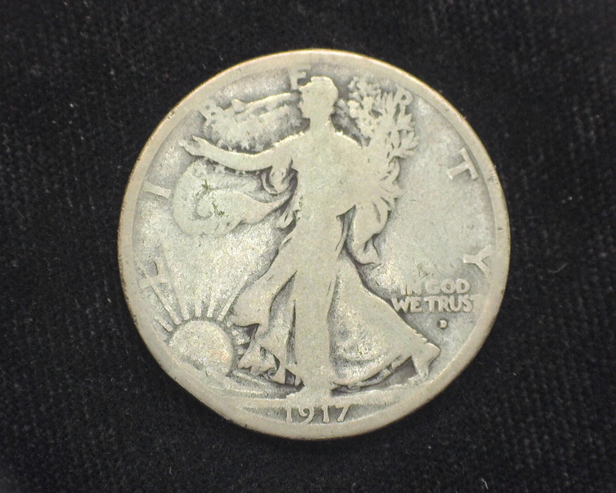 1917 D Obverse Liberty Walking Half Dollar G - US Coin