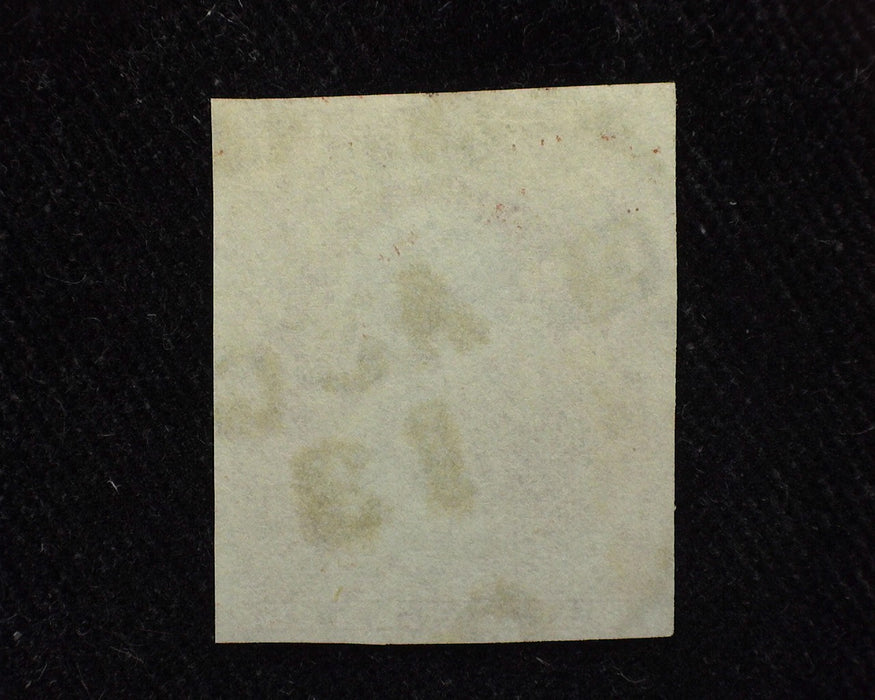 #11a Just 4 margin stamp. Black Plug cancel. VF Used US Stamp