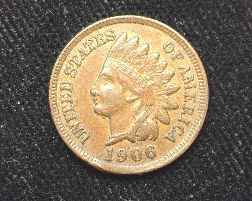 1906 Indian Head Penny/Cent XF - US Coin