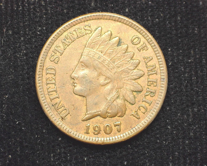 1907 Indian Head Penny/Cent XF - US Coin