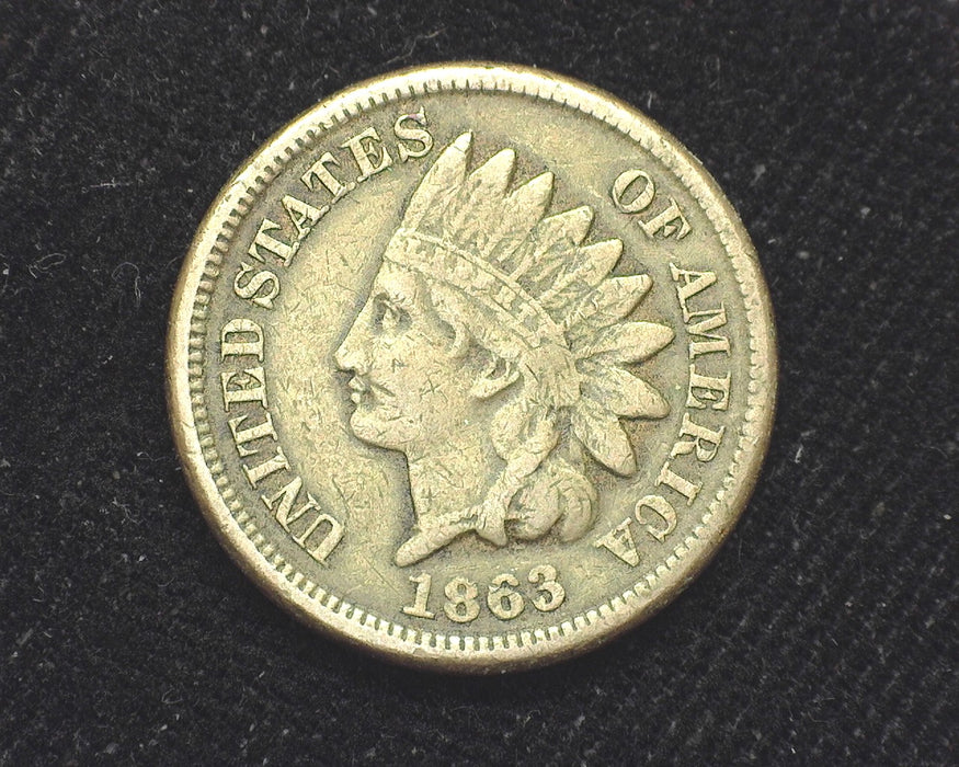 1863 Indian Head Penny/Cent F - US Coin