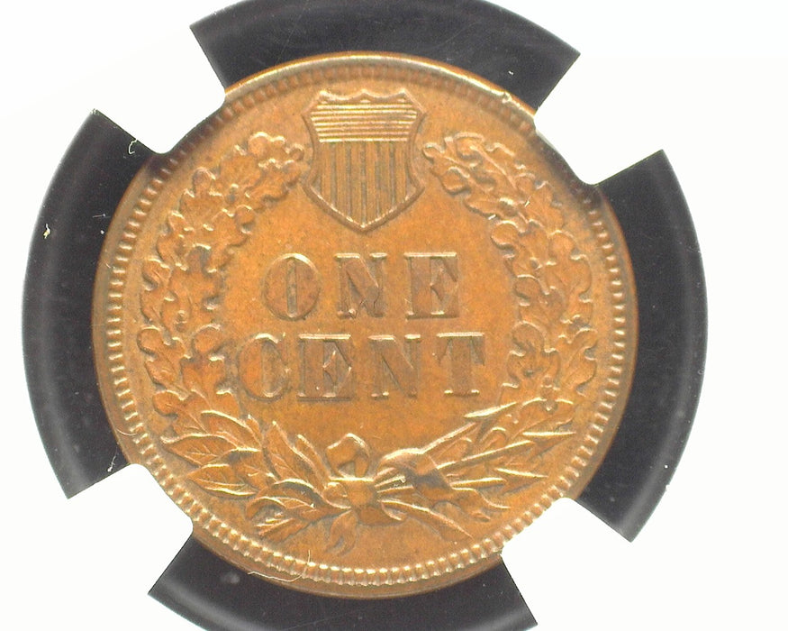 1886 Type 1 Indian Head Penny/Cent NGC AU 58 BN - US Coin