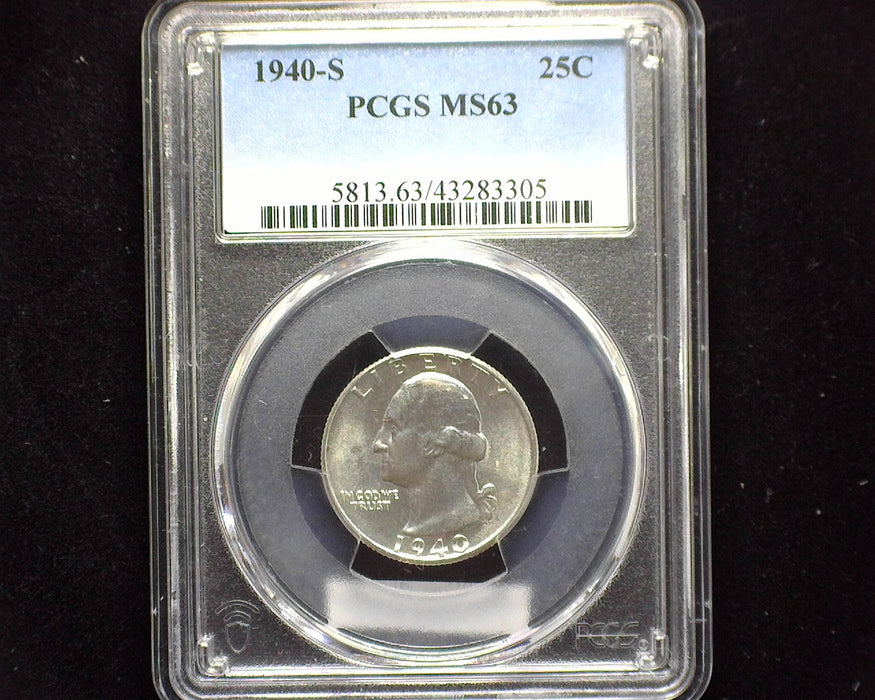 1940 S Washington Quarter PCGS MS63 - US Coin