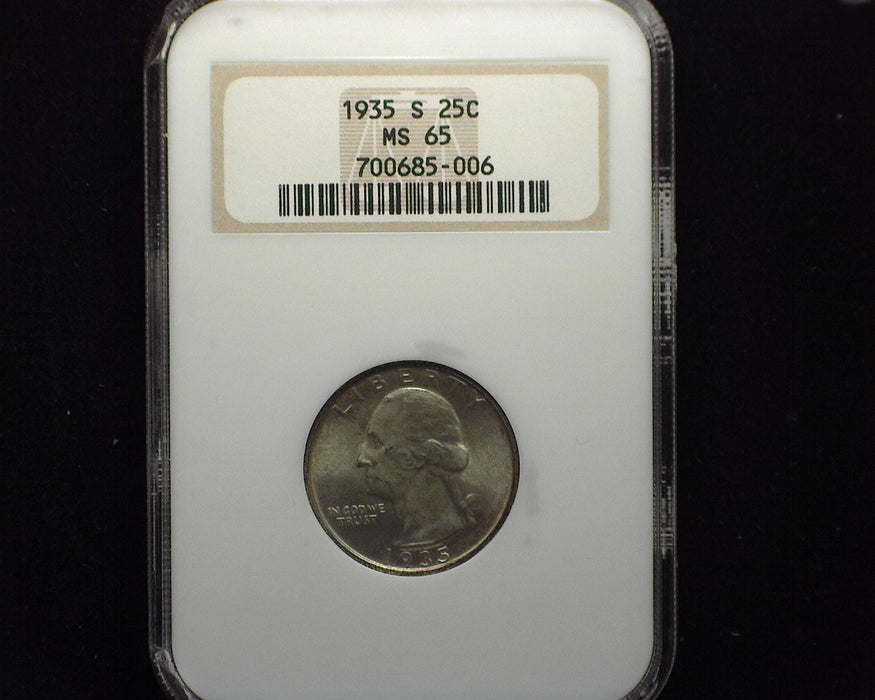 1935 S Washington Quarter NGC MS65 - US Coin