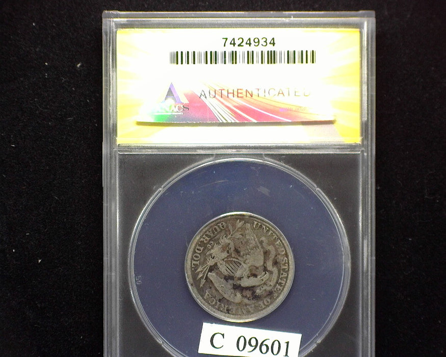 1877 CC Liberty Seated Quarter ANACS F 12 Environmental Damage - US Coin