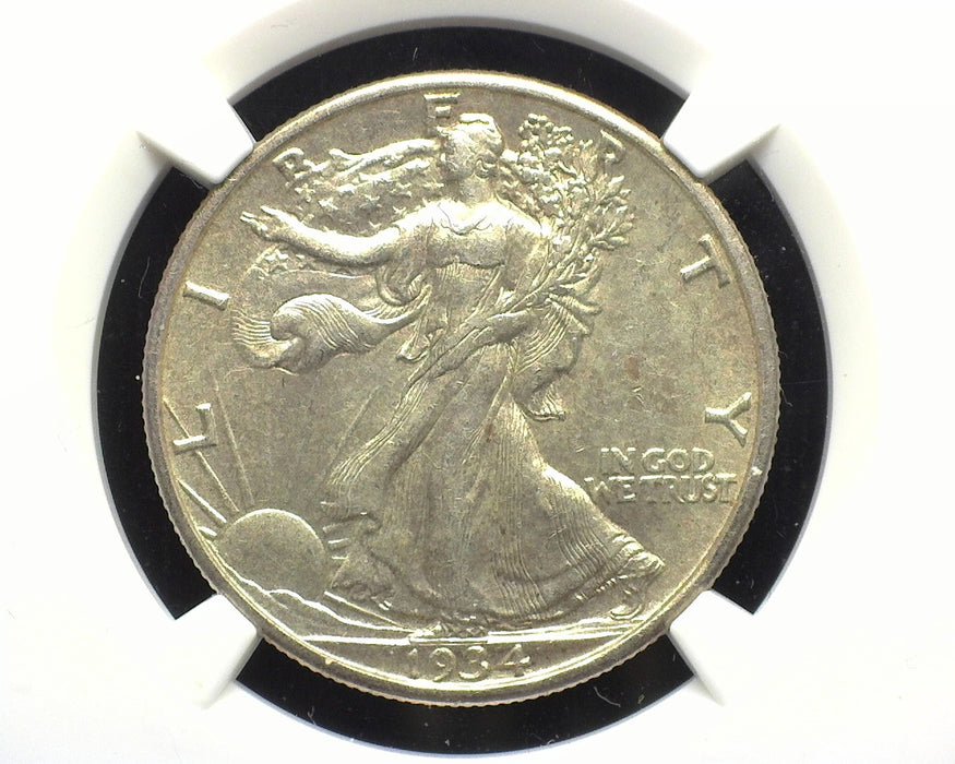 1934 S Liberty Walking Half Dollar NGC AU 58 - US Coin