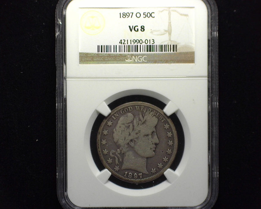 1897 O Barber Half Dollar NGC VG 8 - US Coin