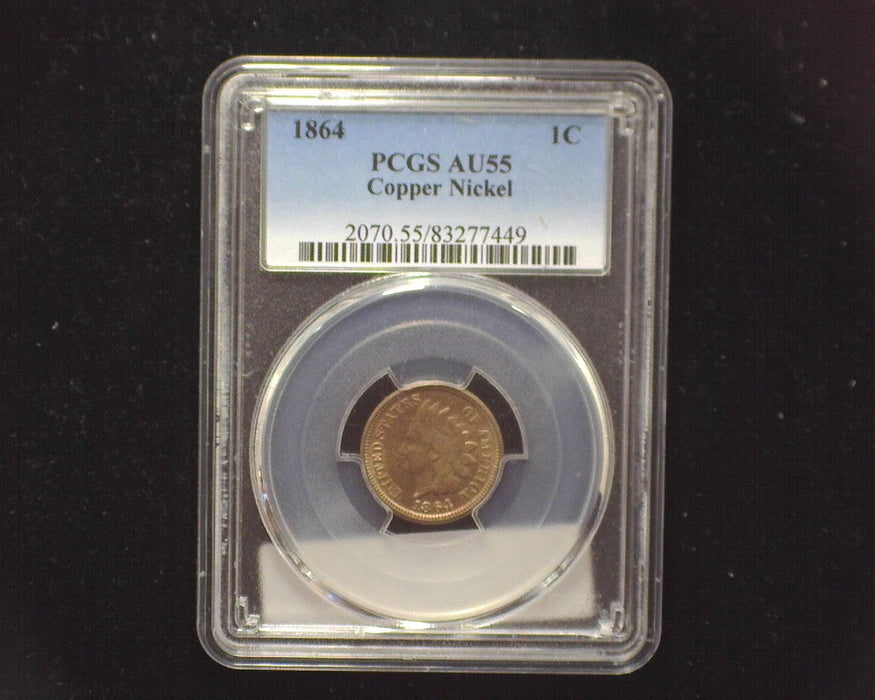 1864 Indian Head Penny/Cent PCGS AU55 Copper Nickel - US Coin