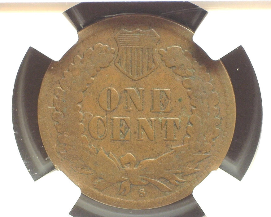 1908 S Indian Head Penny/Cent NGC VG 8 BN- US Coin