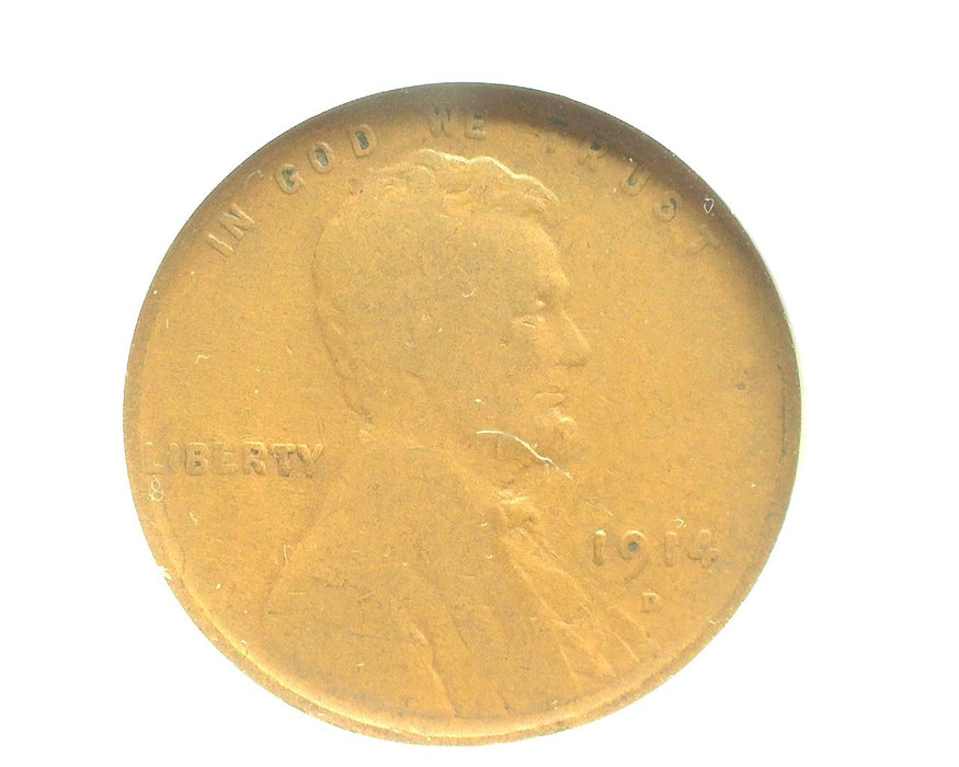 1914 D Lincoln Wheat Penny/Cent ANACS VG10 - US Coin