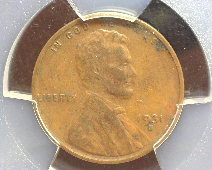 1931 S Lincoln Wheat Penny/Cent PCGS VF 30 - US Coin