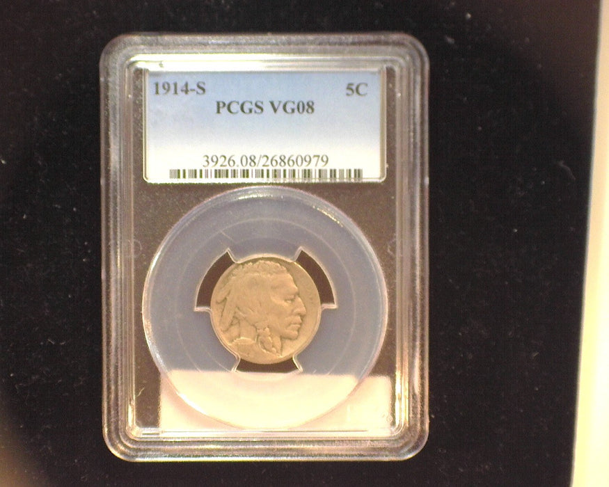 1914 S Buffalo Nickel PCGS VG08 - US Coin