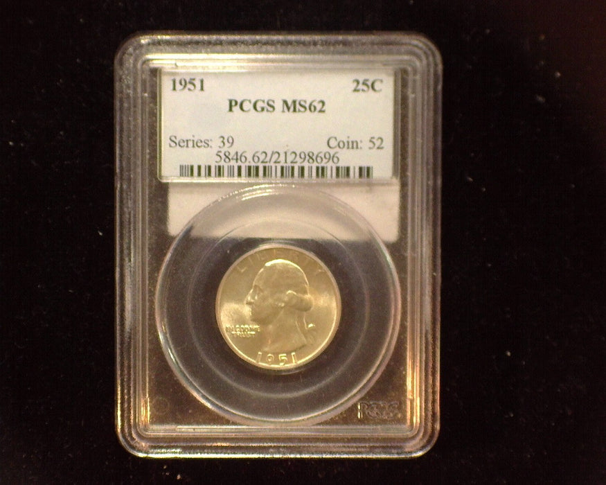 1951 Washington Quarter PCGS MS62 - US Coin