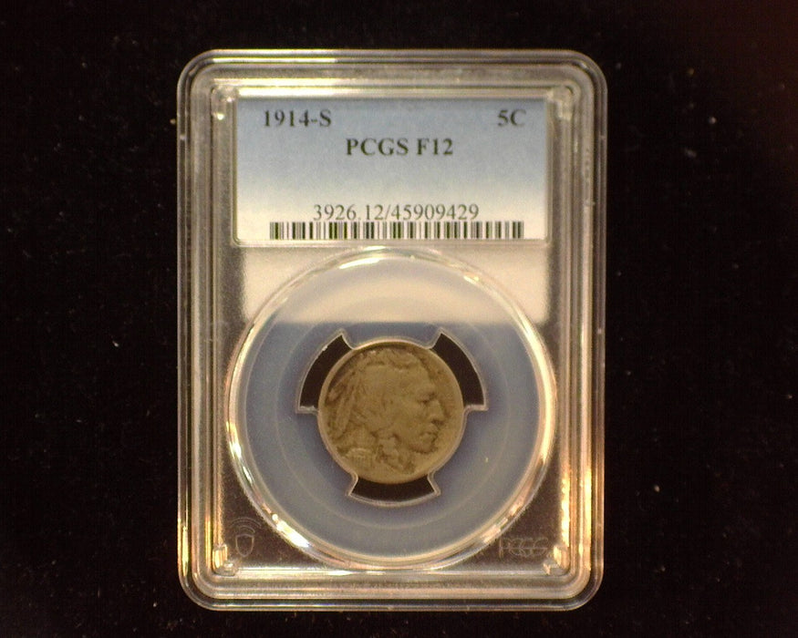 1914 S Buffalo Nickel PCGS F12 - US Coin