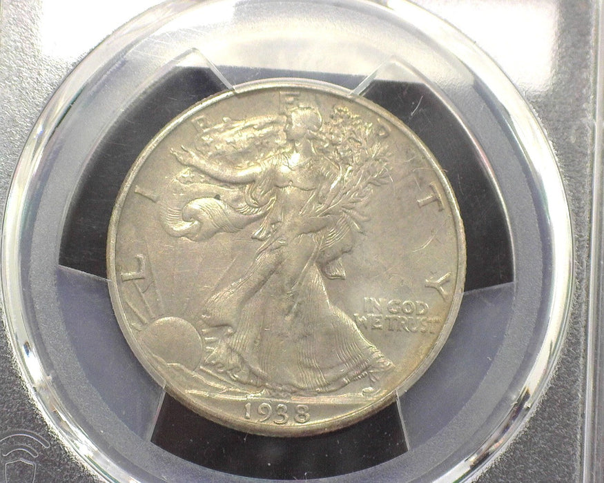 1938 D Liberty Walking Half Dollar PCGS Genuine Cleaned XF Detail - US Coin