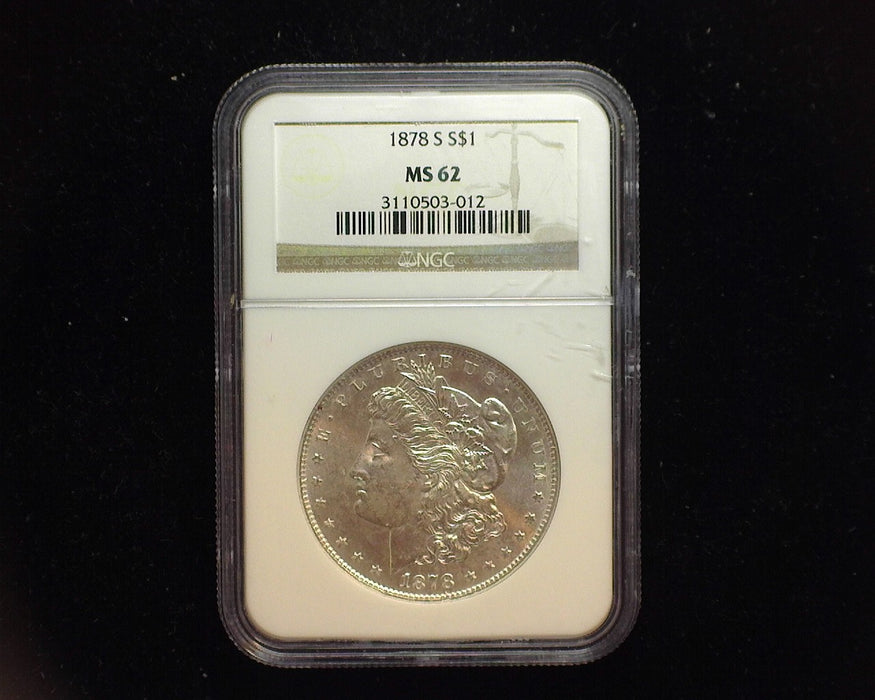 1878 S Morgan Dollar NGC MS 62 - US Coin