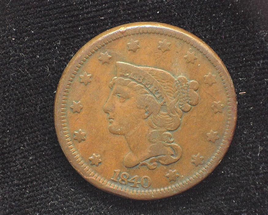 1840 Large Cent Classic Cent F - US Coin