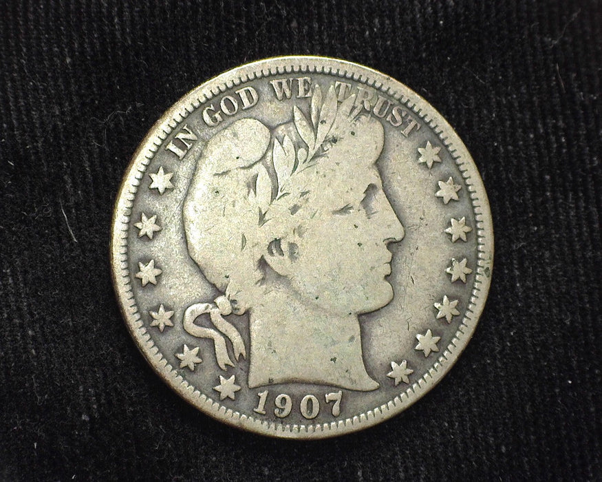 1907 D Barber Half Dollar VG/F - US Coin