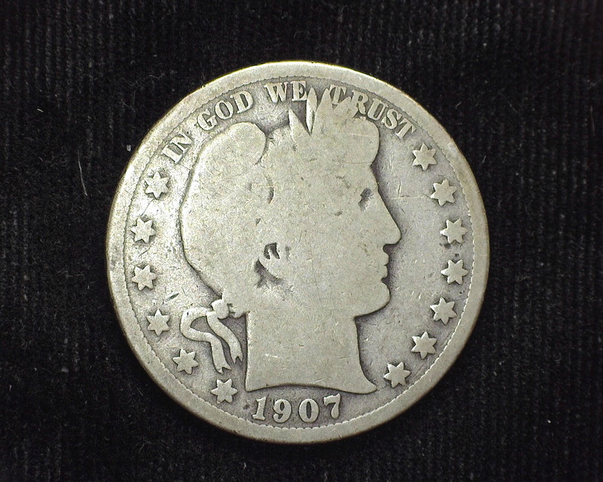 1907 D Barber Half Dollar G - US Coin