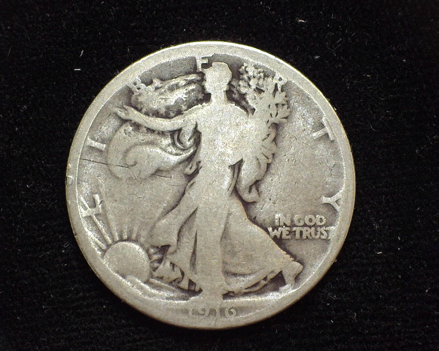 1916 Liberty Walking Half Dollar G - US Coin