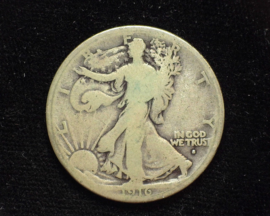 1916 S Liberty Walking Half Dollar G - US Coin