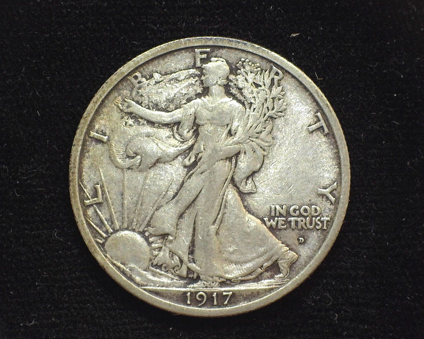 1917 O Obverse Liberty Walking Half Dollar VF - US Coin