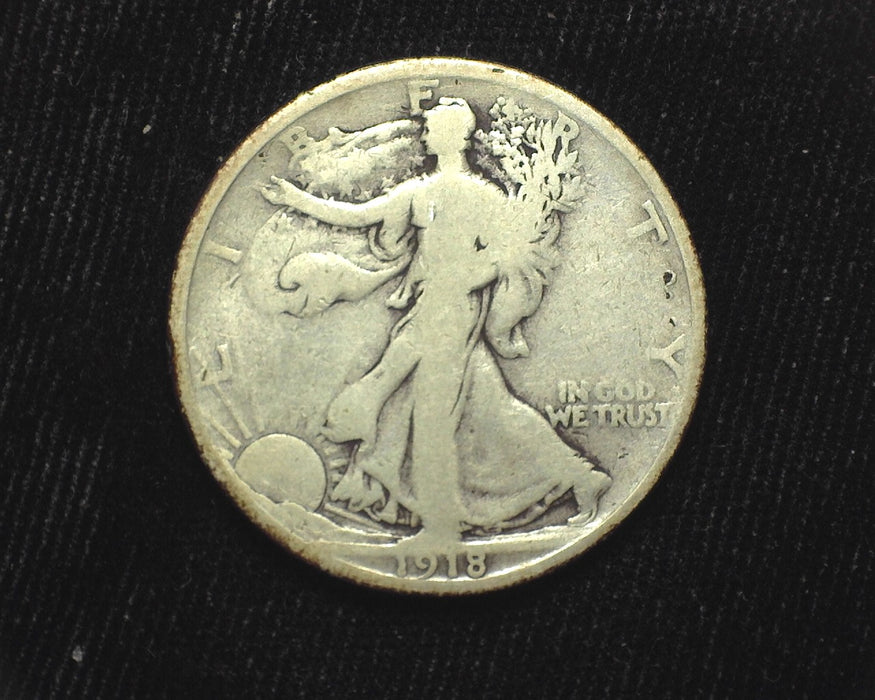 1918 D Liberty Walking Half Dollar G/VG - US Coin