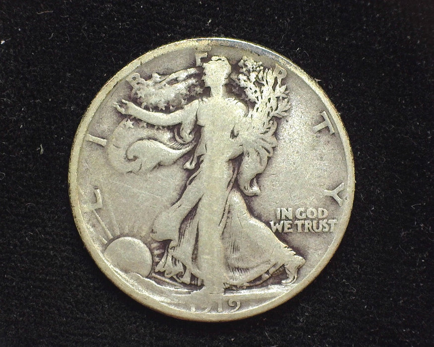 1919 D Liberty Walking Half Dollar G - US Coin