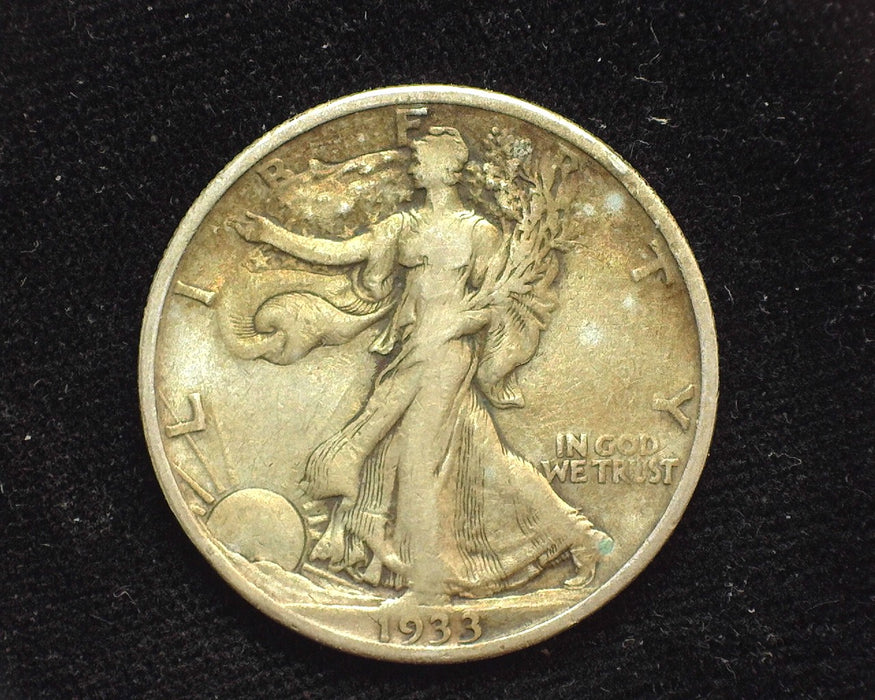 1933 S Liberty Walking Half Dollar F/VF - US Coin