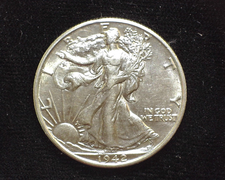 1942 D Liberty Walking Half Dollar AU - US Coin