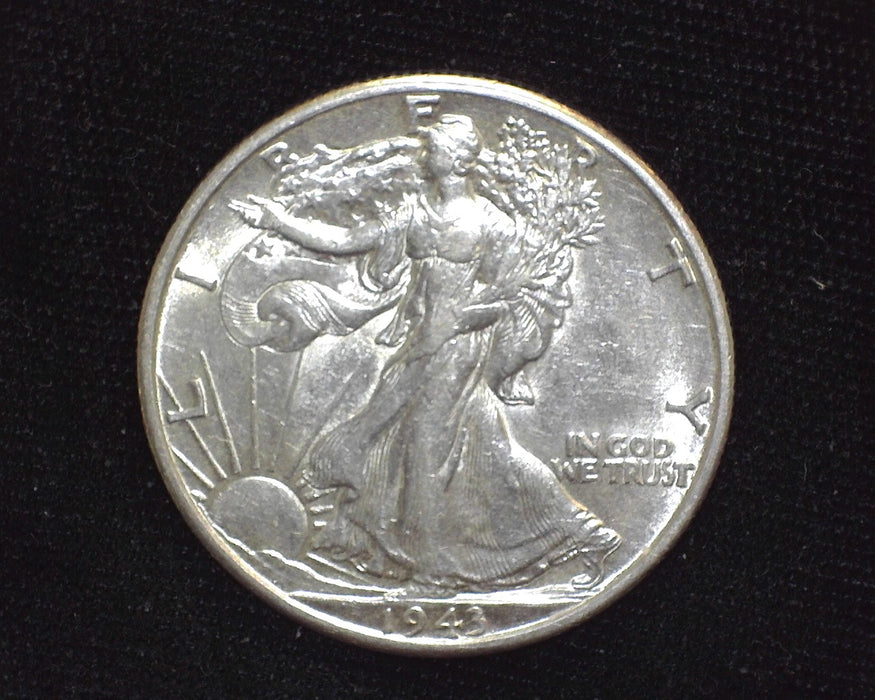 1943 D Liberty Walking Half Dollar AU - US Coin