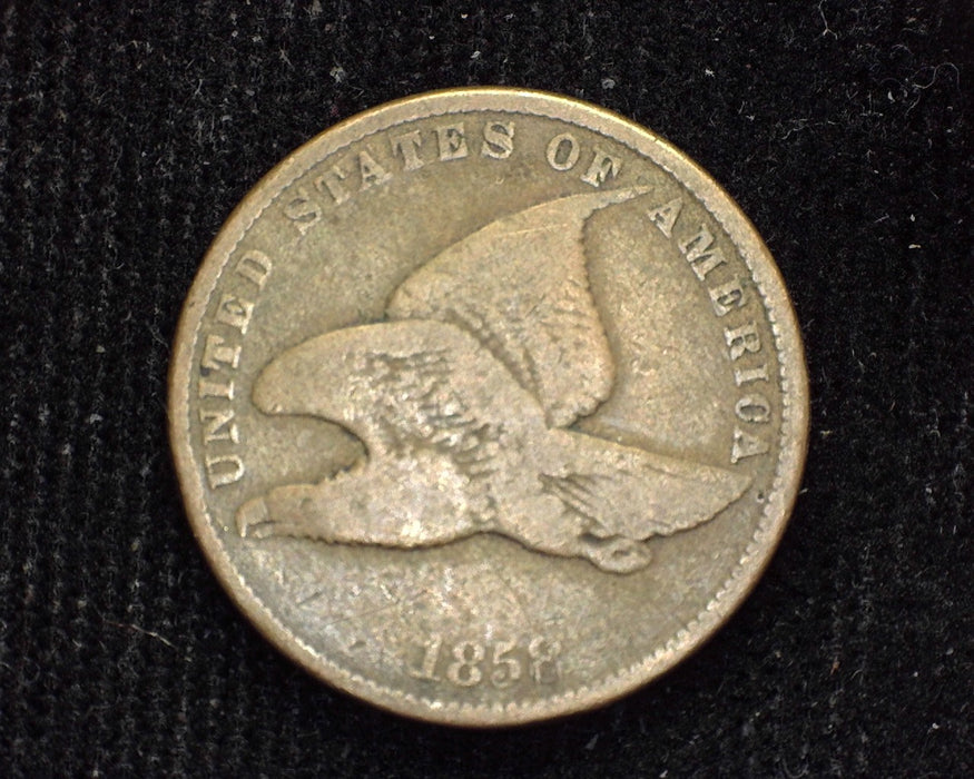 1858 Small letter Flying Eagle Penny/Cent VG - US Coin