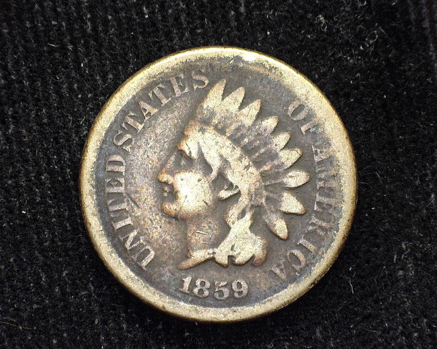 1859 Indian Head Penny/Cent VG - US Coin