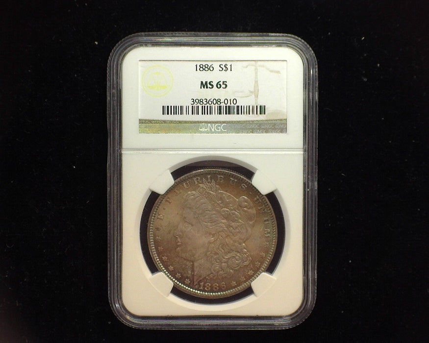 1886 Morgan Silver Dollar NGC MS-65 - US Coin