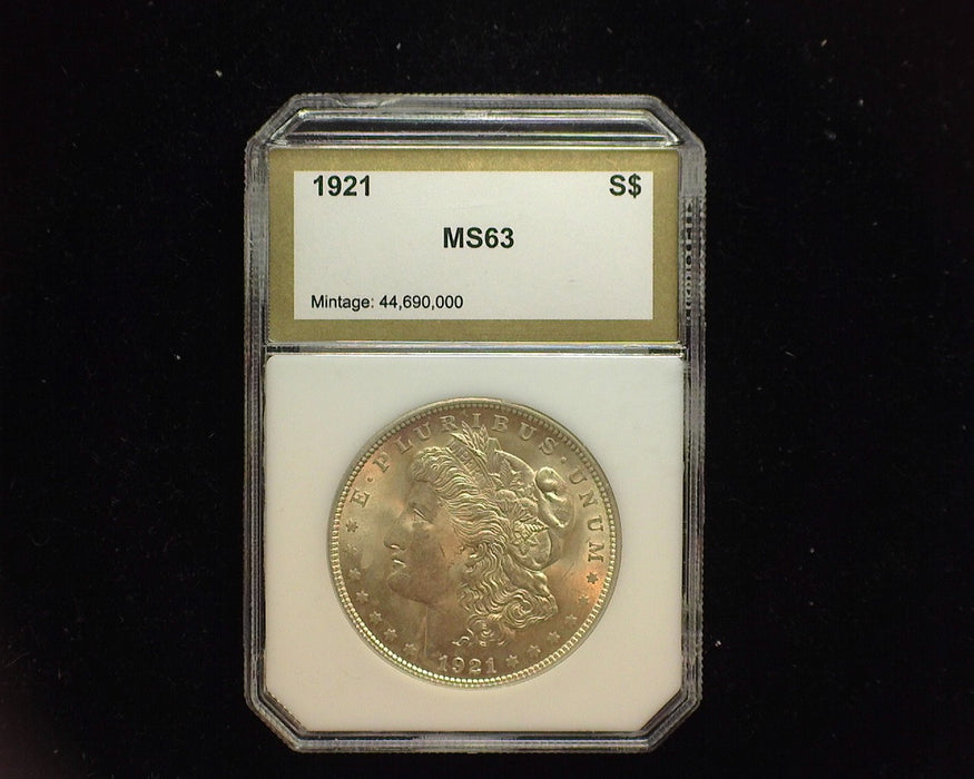 1921 Morgan Silver Dollar PCI MS-63 - US Coin