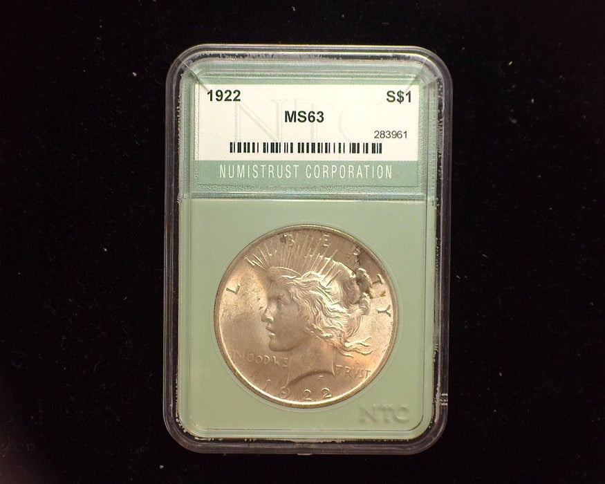 1922 Peace Dollar NTC MS-63 - US Coin